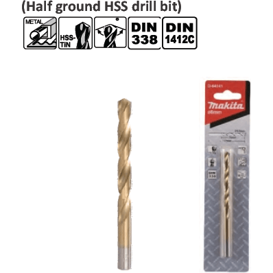 Makita HSS-TiN Metal Drill Bit (Blister Pack) - KHM Megatools Corp. Makita HSS-TiN Metal Drill Bit (Blister Pack) - KHM Megatools Corp.